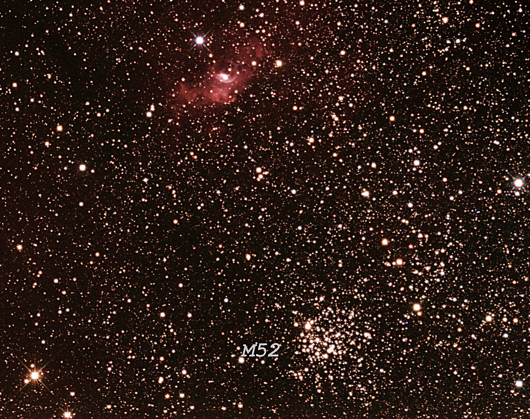 Planetární mlhovina /Bubble/,NGC7635 v Casiopei.8,5magn.,4.9.2011