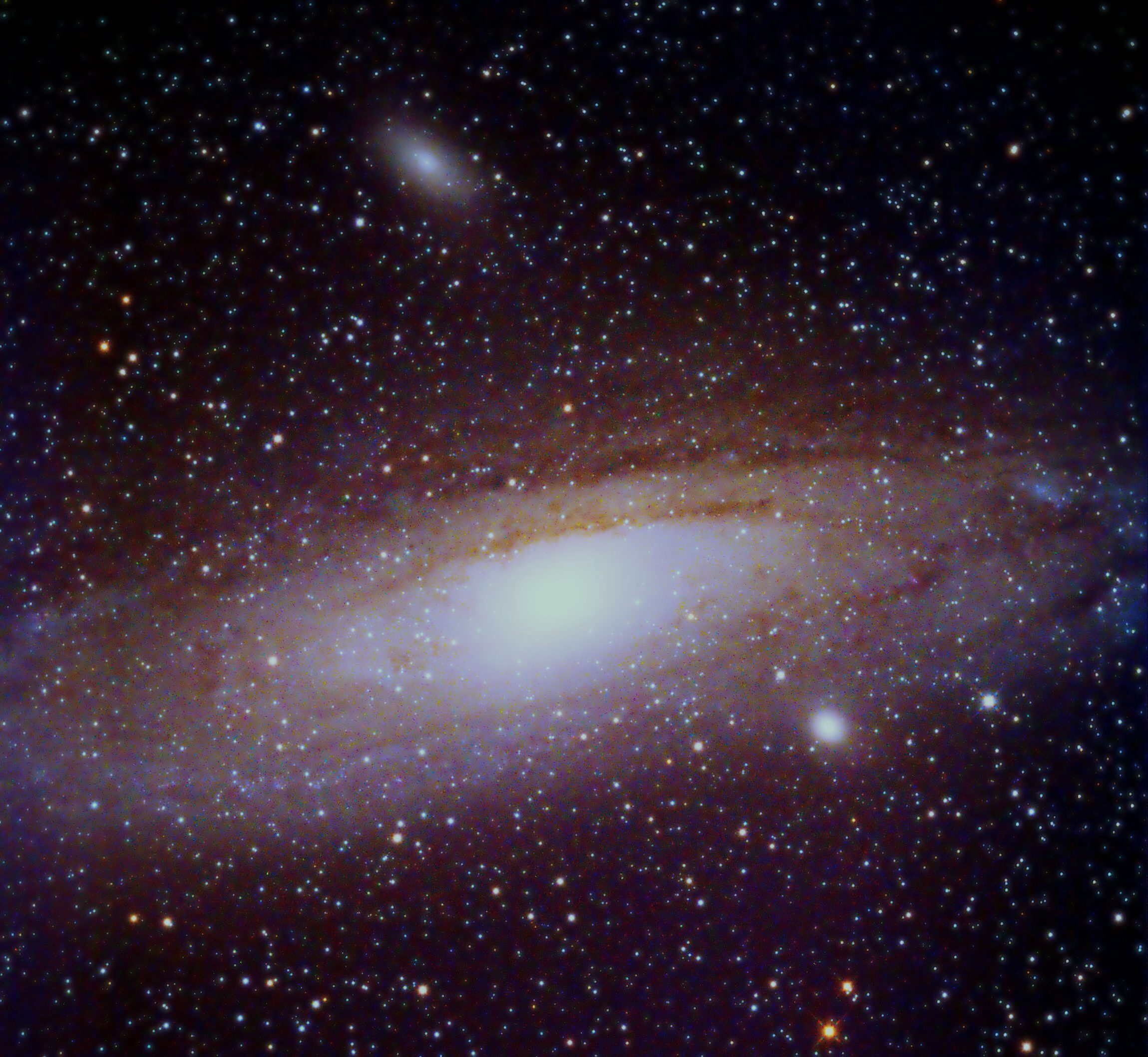 M31 spir.galaxie v souhv.Andromedy.   Dne   5.11/2014